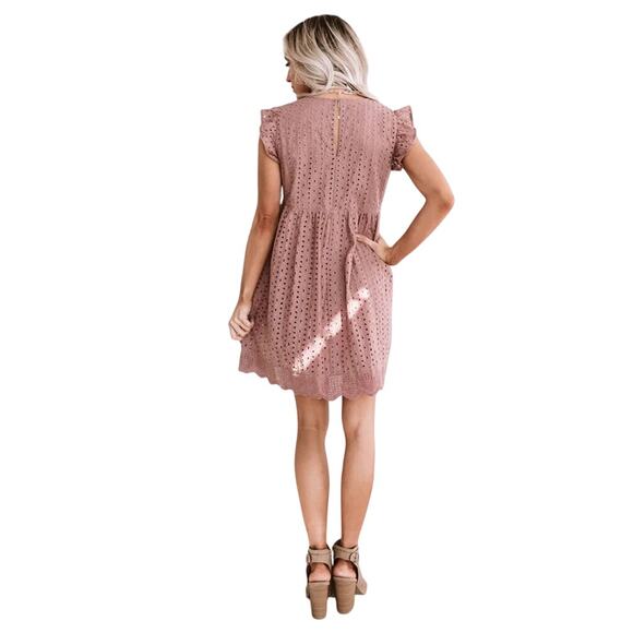 Impressions Sway Into Style Eyelet Romper Dress NWT Size L - Picture 10 of 11